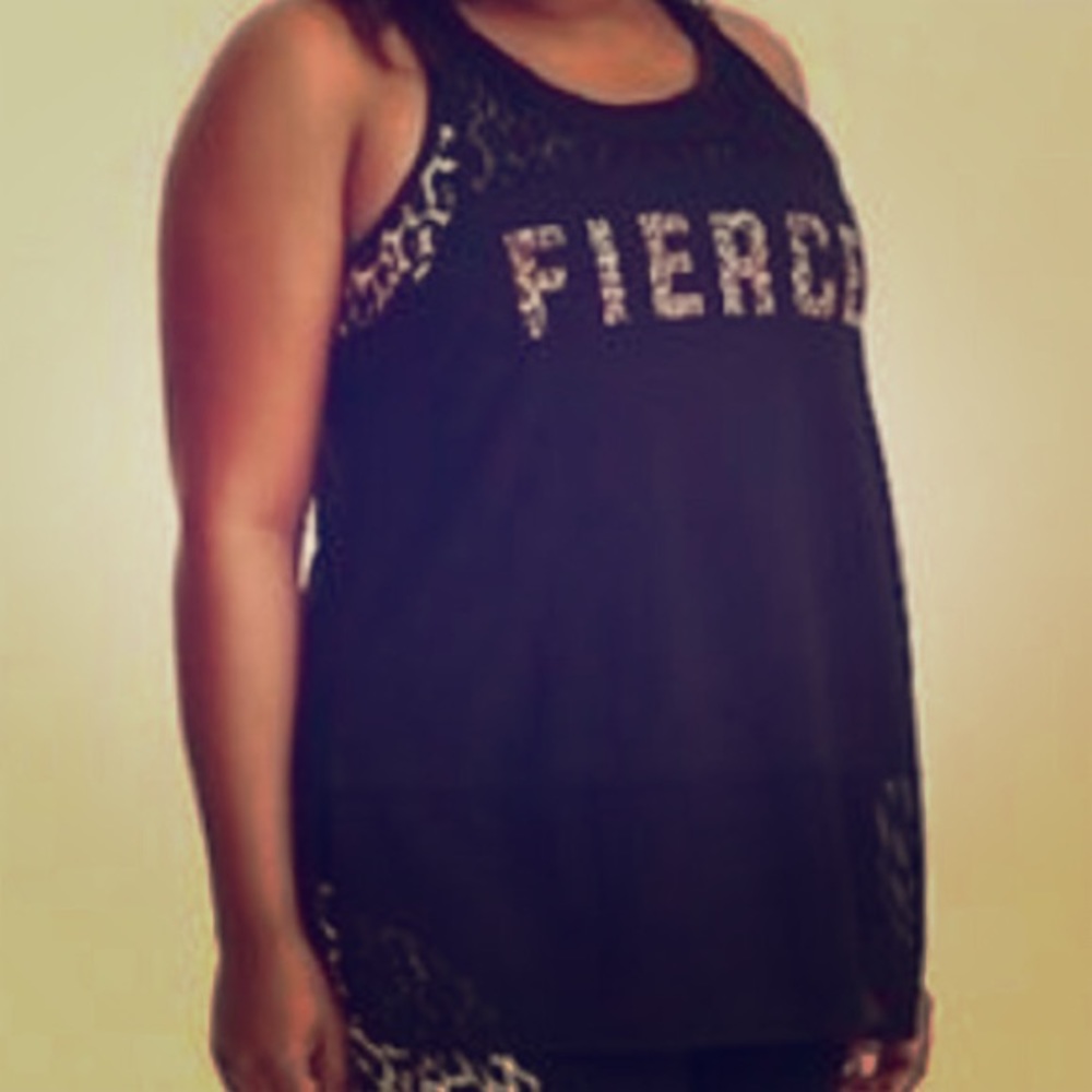 Torrid BLACK MESH ACTIVE TANK